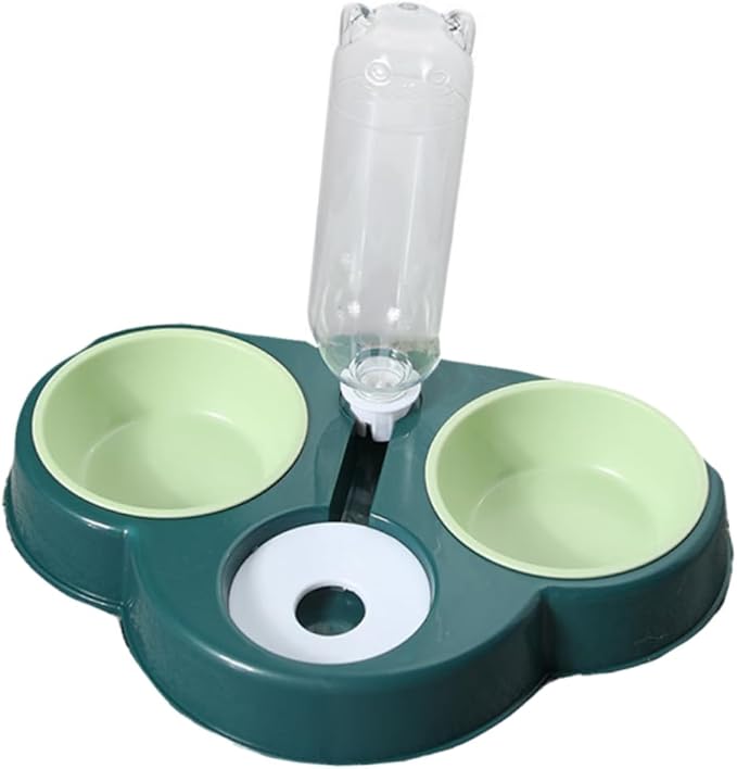 Automatic Pet Feeder & Water Dispenser - Multi-Function Food and Bowl for Dogs, Cats, and Small Pets Detachable Coral-Resistant Design