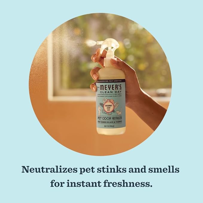 MRS. MEYER'S CLEAN DAY Pet Odor Neutralizer, Coconut Leaf Scent, 12oz