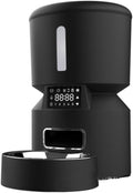 Pet Feeder Smart Automatic Feeder Timed Quantitative Feeding Pet Feeding Machine 4L Pet Food Storage Bucket Suitable Compatible with Cats and Dogs Pets Supplies(Black,Keyboard)