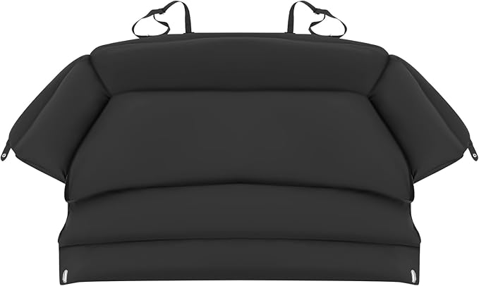 Car Seat for Small Dogs, Detachable and Washable Dog Car Bed with Adjustable Straps Portable Pet Carseat Foldable Puppy Cars Travel Carrier Bed for Medium-Sized Dogs and Cats (Black)