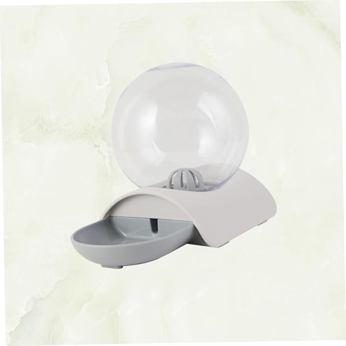 Happyyami Automatic Pet Water Dispenser Large Dog Water Bowl Sturdy Leakproof for Cats Dogs Grey