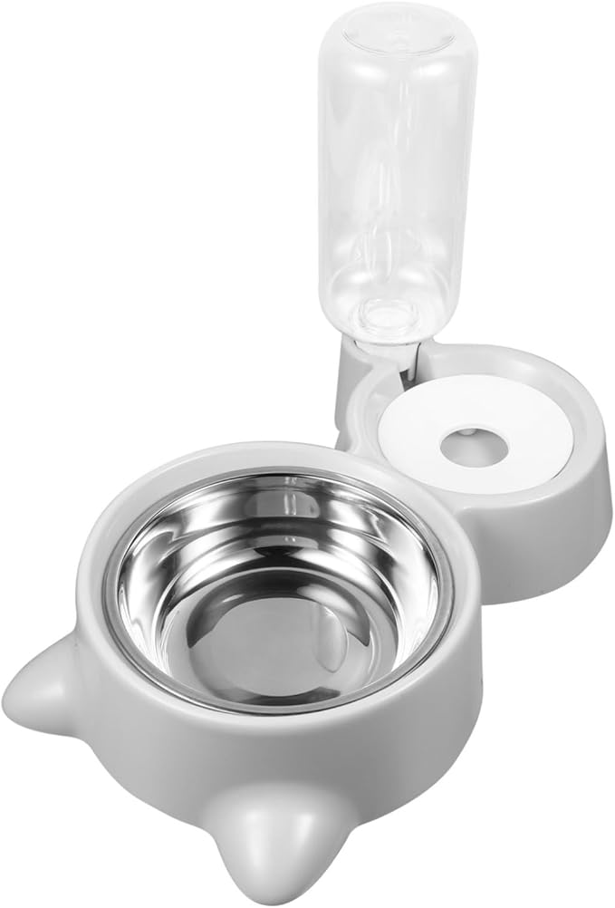 TOYANDONA Pet Dog Food Bowl Automatic Water Dispenser Bottle Dual Use Pet Feeder with Capacity Durable Convenient Water Feeding