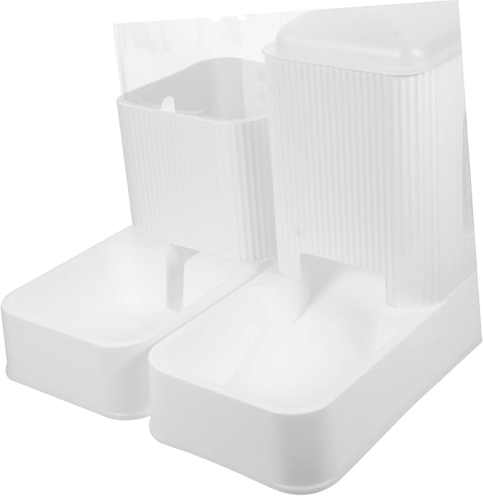 1set Automatic Feeder Dispenser Self Filling Food Bowl Non- Base Convenient Pet Feeding for Cats and Dogs Material