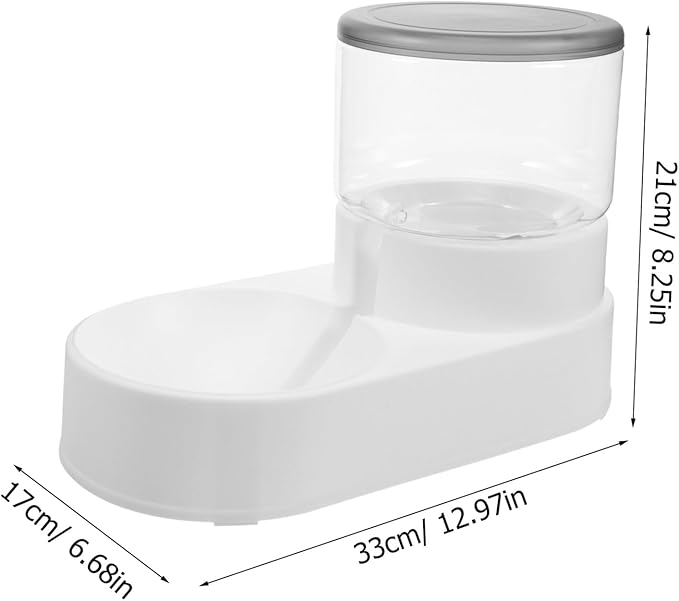 Automatic Pet Water Dispenser and Cat Feeder and Cats Gentle Easy to Use Non-Spill for Pet Hydration and Feeding