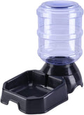 Dispenser Practical 3.8L Unplugged Automatic Pet Feeder Large Capacity Water Food Holder Dog Drinking Bowl Pet Gravity Water and Food Dispenser Supply Accessories cat Fountain (Water dispensers)