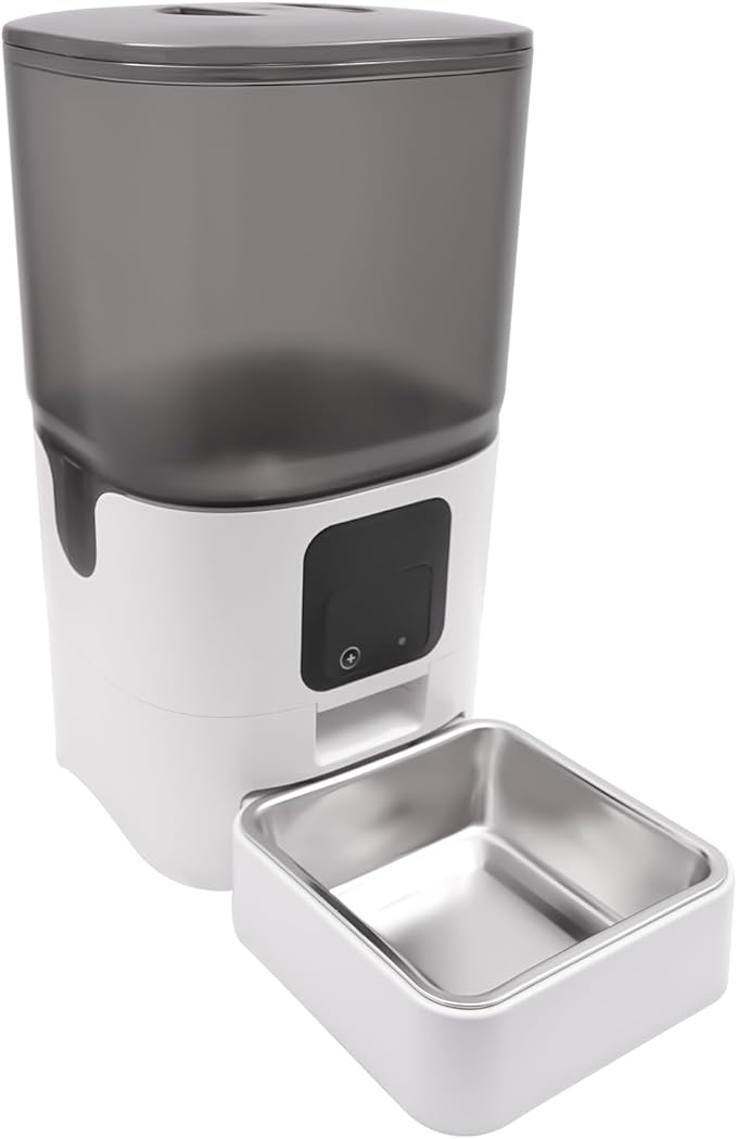6L Intelligent pet Automatic Feeder, Remote Control Through APP, timed, quantitative and Precise Feeding, Freeing up The owner's Hands