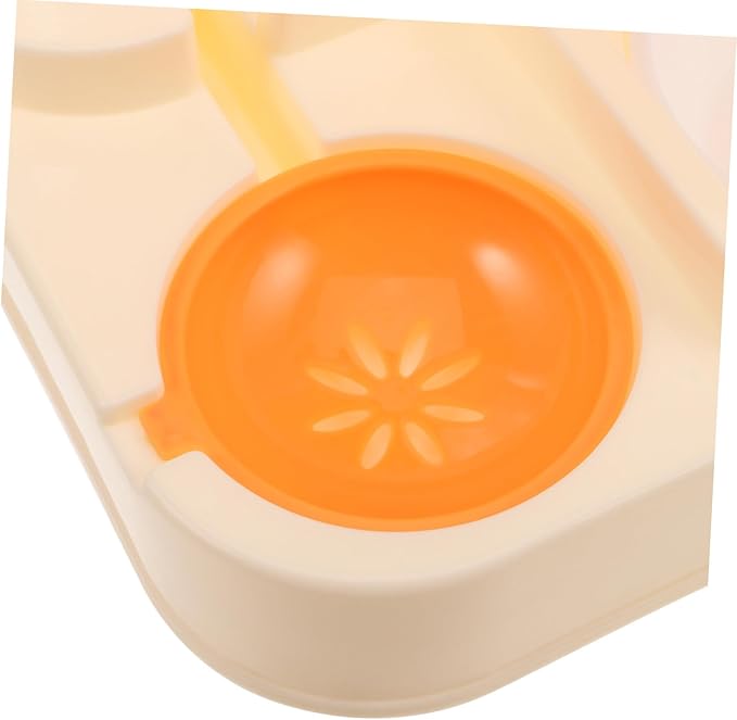 Mikikit Pet Feeding Station Double Dog Bowl Cat Food Feeder Automatic Water Dispenser Raised Cat Bowl Easy Maintenance for Busy Schedules