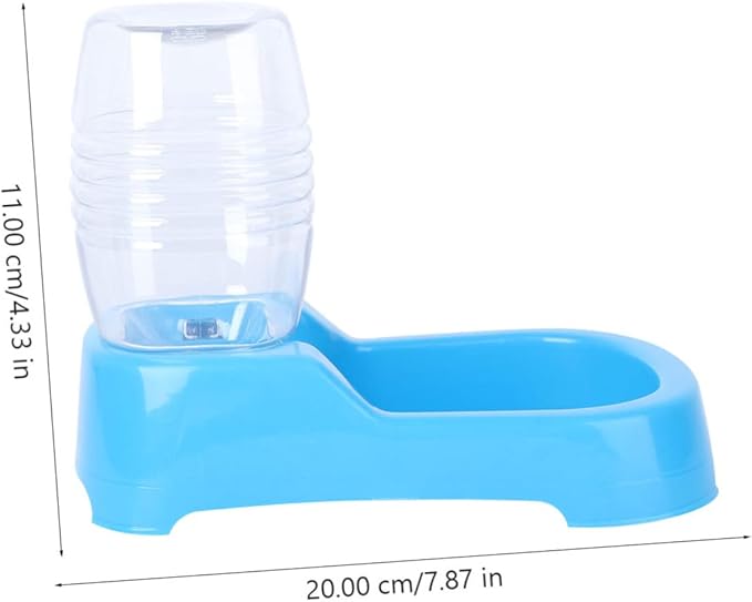 Puppy Water Feeder Creative Automatic Pet Drinking Tool for Dogs Puppies Smooth Design Non Tip Water Bowl for Home Pet Shops Blue