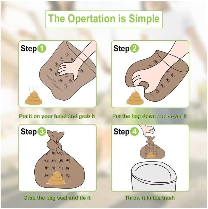 Biodegradable Dog Poop Bags with Coffee Scent – 90 Bags (6 Rolls) Extra Thick, Leak-Proof, Eco-Friendly and Safe for Hands