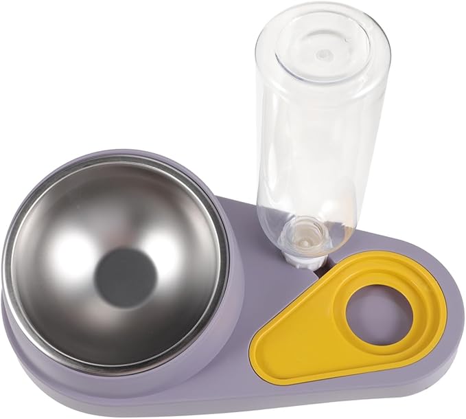 Milisten Automatic Feeder and Drinker for Dogs and Cats No Mess Dog Bowl Break Resistant Easy to Clean