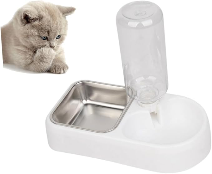 BESPORTBLE Double Pet Water Feeder and Drinking Tool Creative Automatic Water Dispenser for Dogs and for Home and Pet Shops