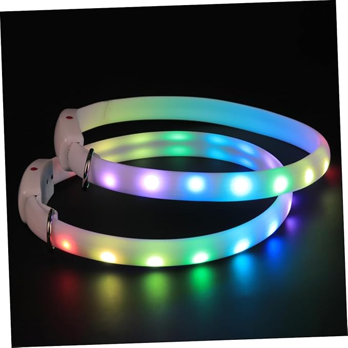 LED USB Charging Pet Collar Waterproof Luminous Dog Collar Flashing Glow for Safe Outdoor and Evening Walks