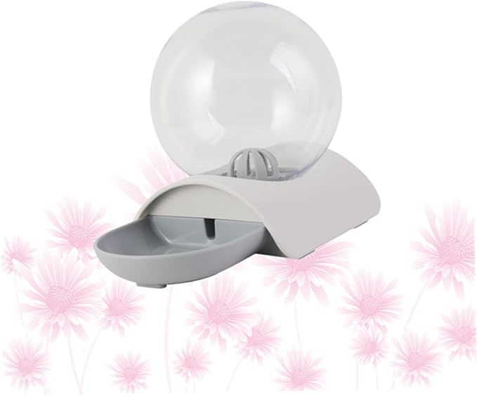 SUPVOX Automatic Pet Water Dispenser Drinking Bowl for Cats and Dogs Smooth Unique Design Grey for Home Decor and Easy Access to Fresh Water