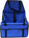 Portable Pet Booster Car Seat - for Cat and Dog Breathable Bag Safety Leash, Suitable for Small and Medium Pets (Color : Blue)
