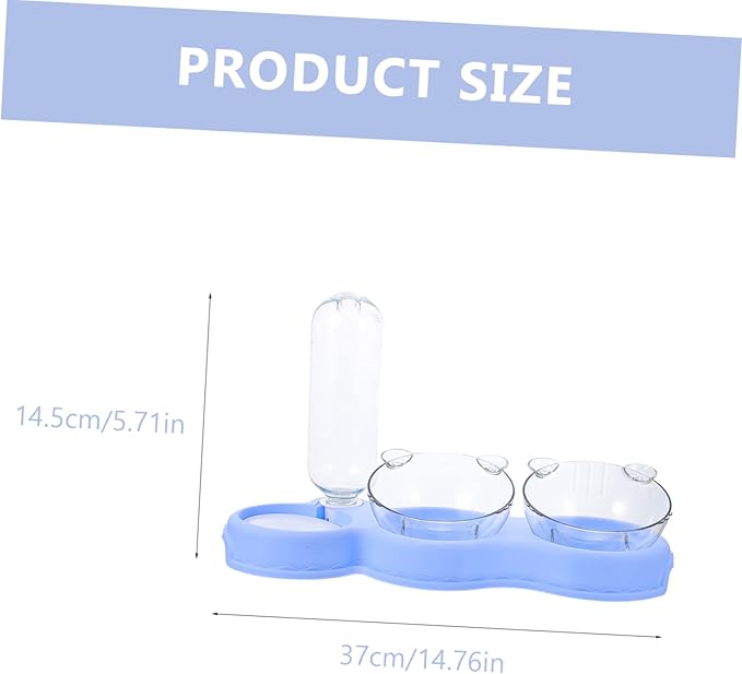 BESPORTBLE Detachable Pet Waterer and Dog Food Feeder Skid Dual Bowls for Indoor Use Convenient Automatic Water Dispenser for Cats and Dogs Safe Easy to Design