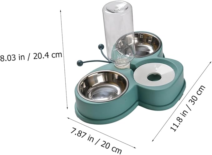 Multi-Function Automatic Pet Feeder Water Dispenser Dual Bowl Design for Cats and Dogs Convenient for Busy Pet Owners Easy to Bowls Capacity