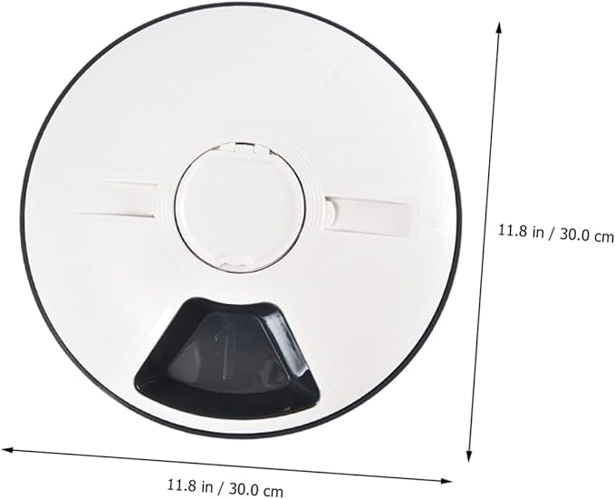 Automatic Pet Feeder Timer Food Dispenser for Dogs and Cats Six Design Easy to Material Grey