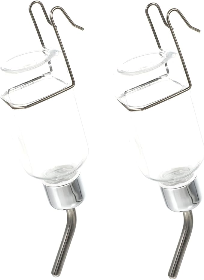 TOYANDONA 2pcs Pet Drinking Fountain Bottle Hanging Water Feeder for Cats Puppies and Dogs Leakproof and Automatic Water Dispenser Convenient Pet Supplies