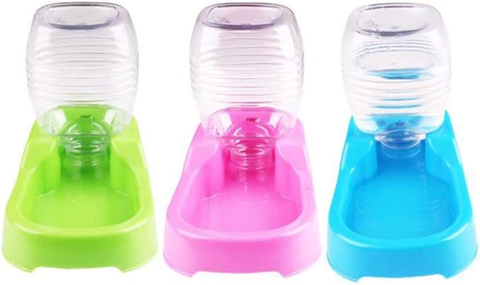 POPETPOP Creative Pet Water Feeder for Dogs Puppies Non-tip Design for Home and Travel Automatic Drinking Tool Convenient Water Bowl
