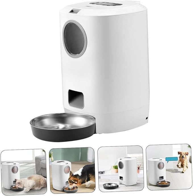 BESPORTBLE 1pc Automatic Pet Feeder and Cat Food Dispenser Timer Portion Control USB Interface Compact Design for Timed Feeding