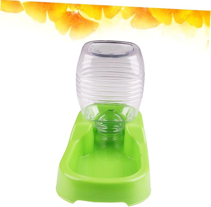 Pet Water Feeder Bowl Automatic Dog Drinking Tool with Unique Design Convenient and Easy to Use for Home Pet Shop Green