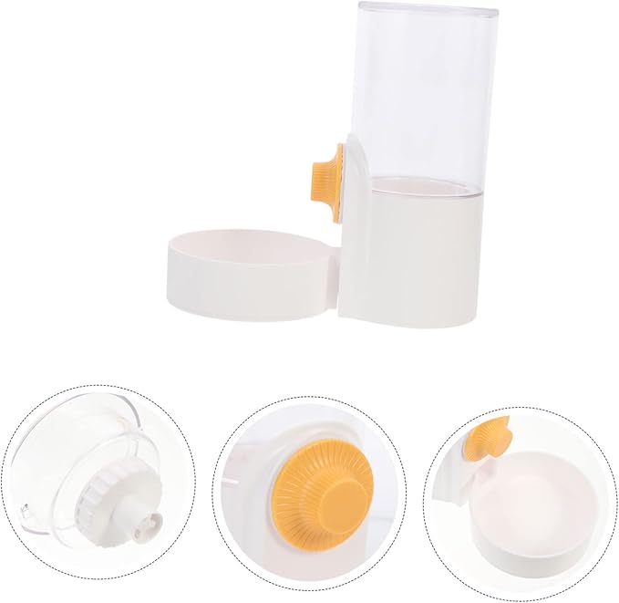 Yardwe Hanging Pet Feeder Wear-Resistant Automatic Food and Water Dispenser for Dogs and Cats Space-Saving Design for Pet Cages and Homes