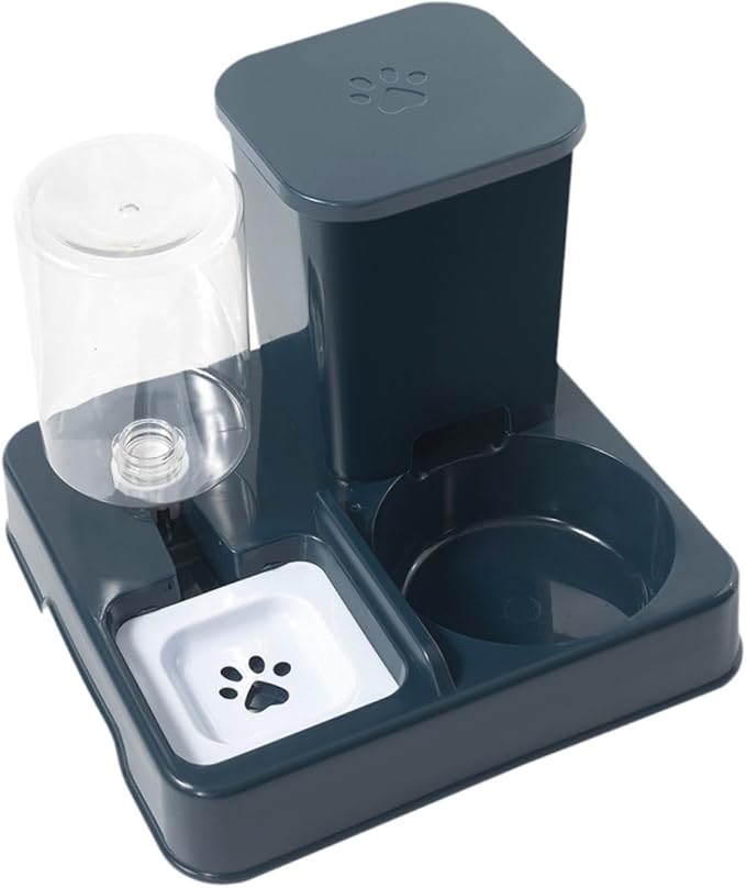 2 in 1 Automatic Pet Waterer Pet Food Bowl Large Capacity Self Dispensing Automatic Cat Drinker Bowl Dispenser for Puppy Dogs