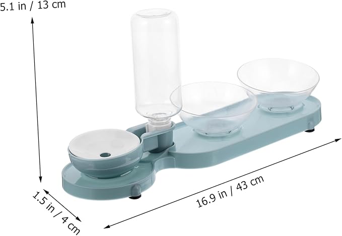 Automatic Cat Water Dispenser Raised Pet Feeder Bowl Tilt Bowls Pet Supply