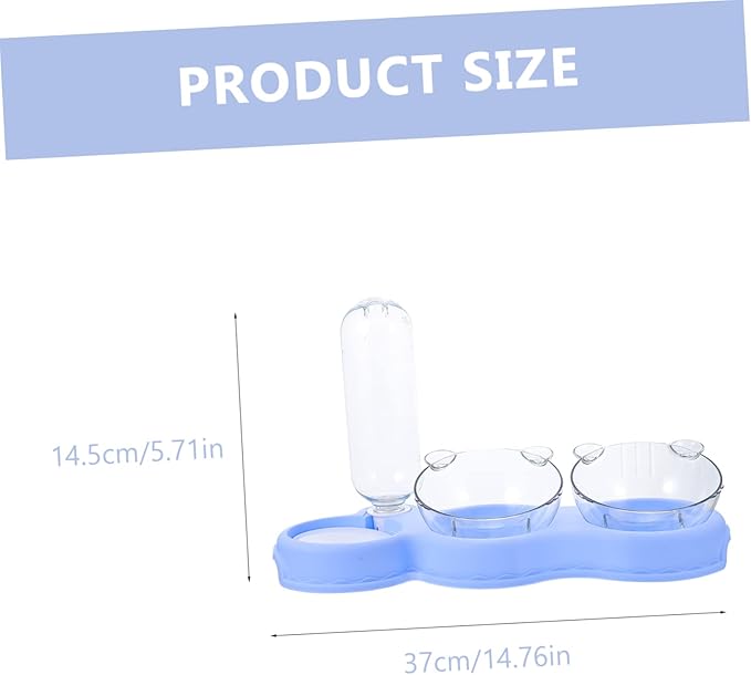 Happyyami Pet Water Bowl for Dogs Cats Automatic Puppy Food Feeder Detachable Water Dispenser Skid Design for Home Use