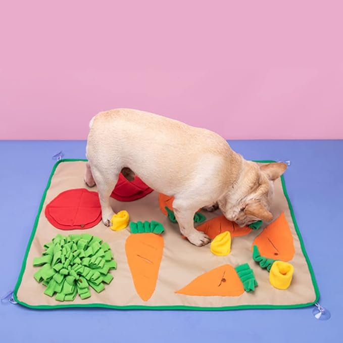 balacoo 1pc Pet Sniffing Cushion Toy Creative Dog Smell Mat for Interactive Puzzle Play Fleece Foraging Skills and Train Nose Work for Dogs