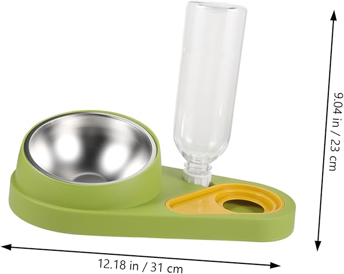 TOYANDONA Pet Food Bowl with Automatic Water Dispenser Lightweight Pet Feeder for Cats and Dogs Compact Design Safe Food Storage