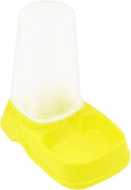 Portable Yellow Plastic Automatic Water Drinking Feeding Basin for Pets Dog Cat (id: d45 13c 7a7 79e 54e