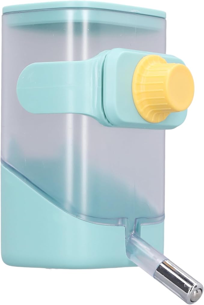 GOTOTOP Water Bottle For Dog Crate No Drip Pet Water Feeder, Food Grade Plastic Automatic Feeders Pet Water Dispenser with Stainless Steel Ball Cage Hanging Design for Cat Dog, 3.9 X 4.7 X 6.9in (GOTO