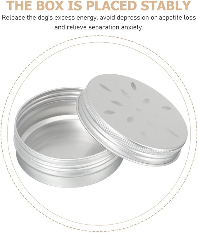 YARNOW 6pcs Dog Scent Training Cases Aluminum Odor Boxes for Nose Work Durable Scent Training Supplies for Small Dogs for Agility and Search