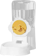 Easy to Clean Pet Feeder Convenient Hanging Water Dispenser for Cats Dogs Rabbits Guinea Pigs Ferrets Hedgehogs Large Capacity Automatic with Thread Yellow 1