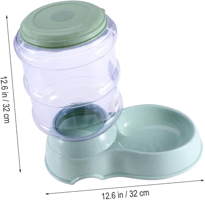 SUPVOX Automatic Feeder for Dogs Cats Plastic Bowl Pet Food Drink Dispenser Easy to Clean