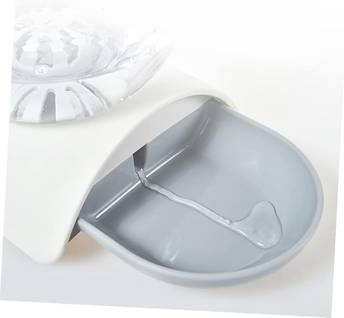 Happyyami 1pc Large Capacity Pet Water Dispenser Automatic Bubble Waterer for Dogs and Cats Easy for Home and Outdoor Use Grey