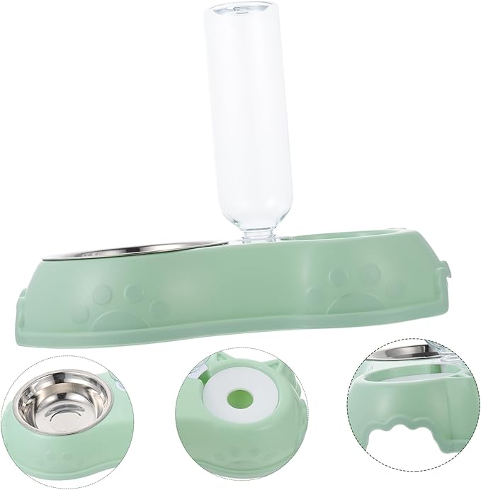 BESPORTBLE 1set Automatic Pet Feeder and Water Dispenser Detachable Bottle Convenient Pet Feeding for Cats and Dogs Material Easy to