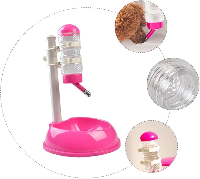 BESPORTBLE Automatic Pet Water Dispenser Dog Feeder Food Holder Capacity PVC Pp Material Non-Slip Base