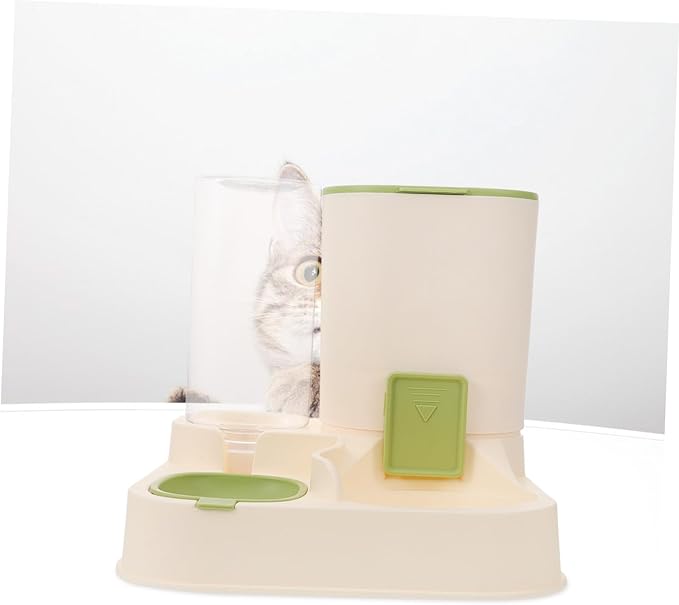 Milisten Automatic PET Water Feeder and Food Dispenser for Dogs and Cats Large Capacity Dry Wet Separation Detachable Water Bowl Fall Design for Indoor Use