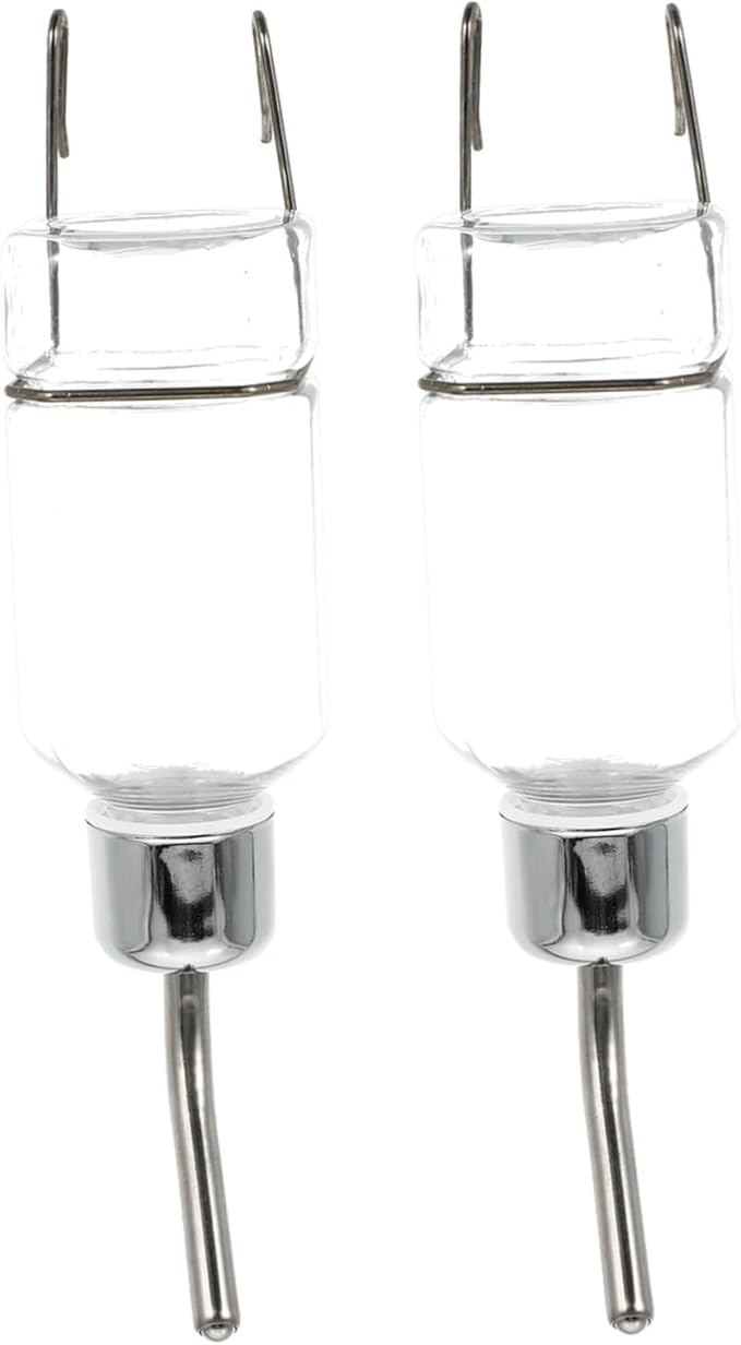 VANZACK 2 Pcs Hanging Automatic Pet Water Dispenser Capacity Water Feeder for Cats Dogs Leakproof Easy to Install Pet Drinking Fountain Supplies