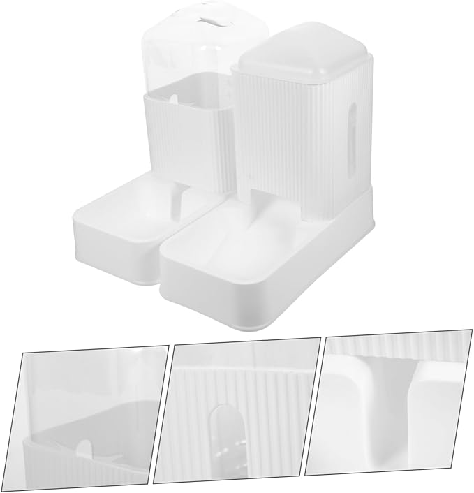 SUPVOX 1set Automatic Pet Feeder Dispenser for Cats Convenient Self-Filling Bowls Use Decorative Accessory