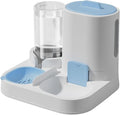 Automatic Pet Feeder Waterer, Cat Feeder, Dog Bowl, Removable Portable Water Dispenser, Blue