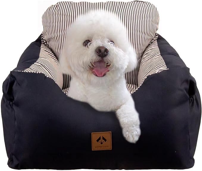 Dog Car Pet Booster Seat for Small Dogs, Washable Travel Dog Carrier for Small Pets Dogs or Cats Up to 25LB