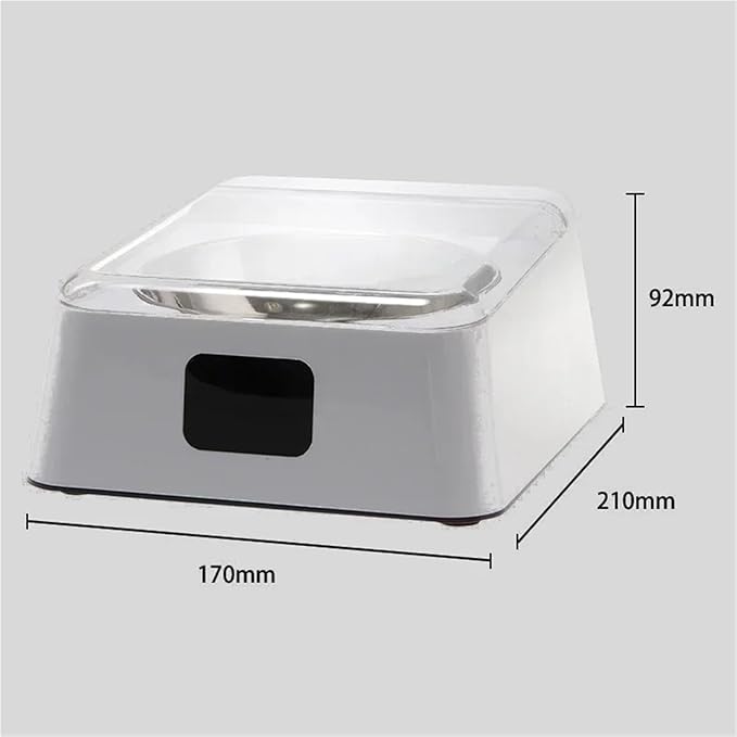 Intelligent Automatic Pet Feeder, Infrared Sensor Auto-Open Cover Moisture-Proof Food Dispenser for Dogs Cats