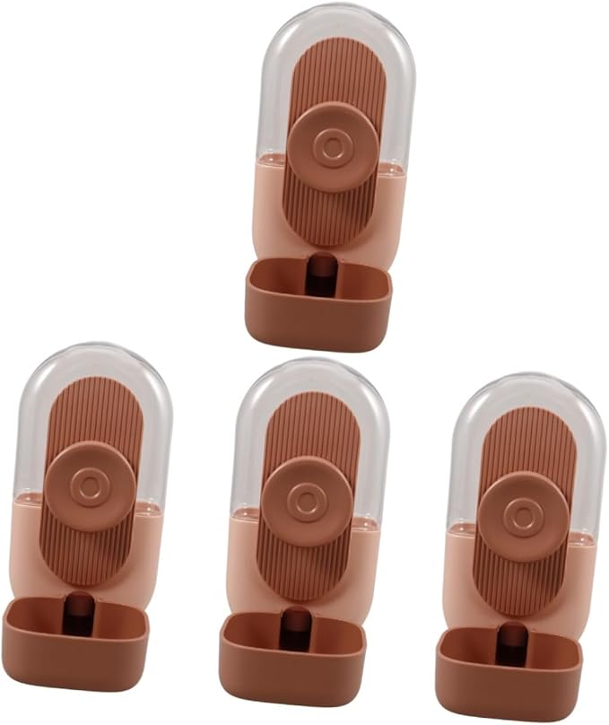 POPETPOP 4pcs Dog Water Dispenser No-Spill Bowl Pet Feeder Dispenser for Cats Dogs