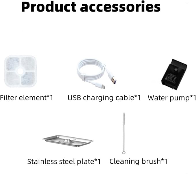 5L Wireless Sensor Pet Water Dispenser, Multi-Cycle Live Water Filter Automatic Silent Smart Water Feeder for Cats Dogs