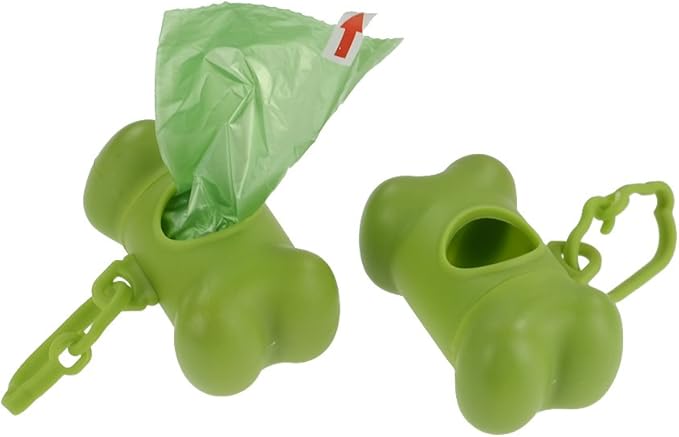 Kekow 1200 Counts Green Dog Waste Bags with 2 Dispensers, Unscented