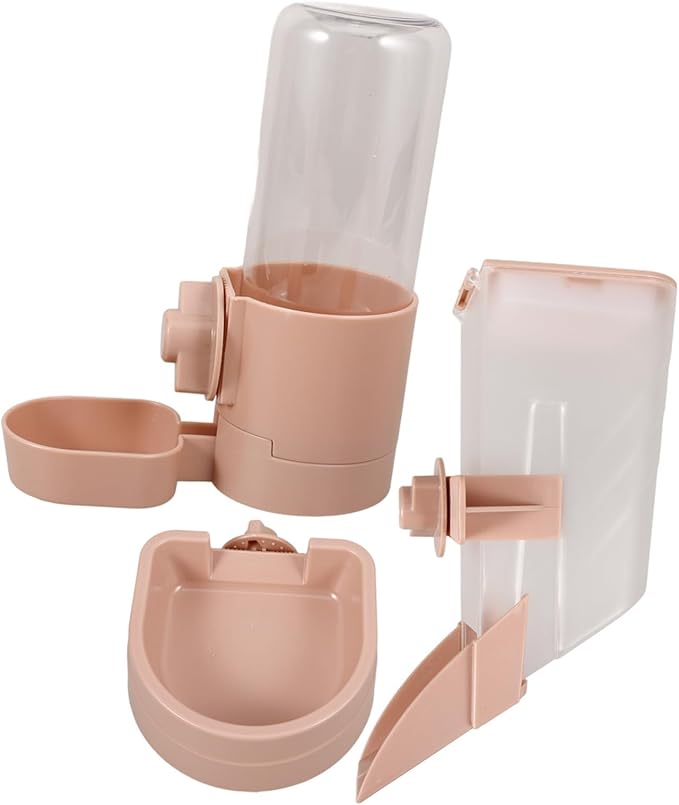 1set Automatic Pet Feeder Water Dispenser for Dogs and Cats Easy to Install and Lightweight Material for and