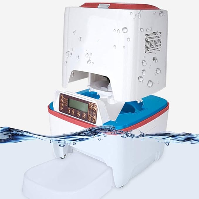 feeders Pet Intelligent Automatic Feeder Cat Dog Timer is Not Quantitative Feeder 6 Liters Bulk Food Card Dual Power Escort